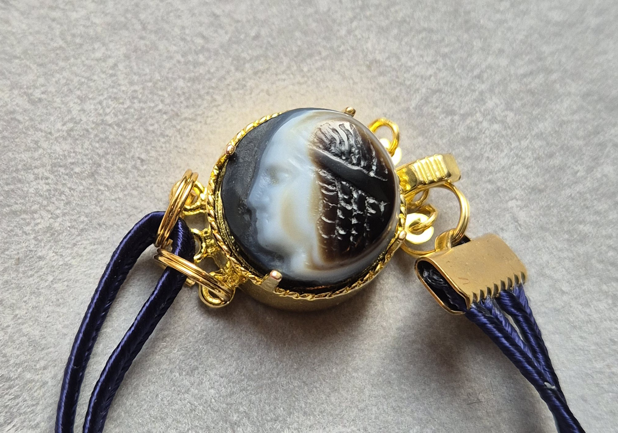 Cleopatra Head Cameo Bracelet