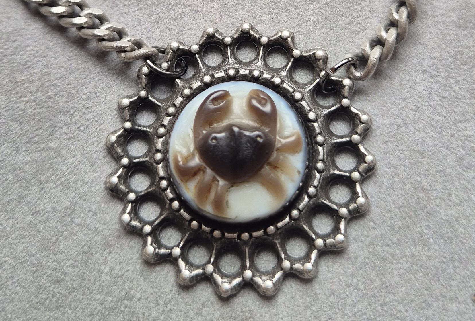 Cancer Cameo Necklace